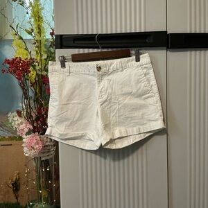 Banana Republic High Waist White Shorts